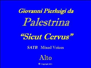 Sicut Cervus-Palestrina-Alto