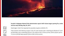 Wolf Volcano Eruption, Galapagos Islands