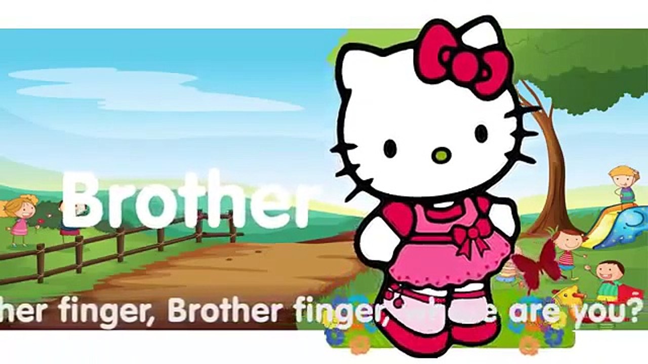 Finger Family Nursery Rhymes Hello Kitty Cartoon Animation Kids Songs ...