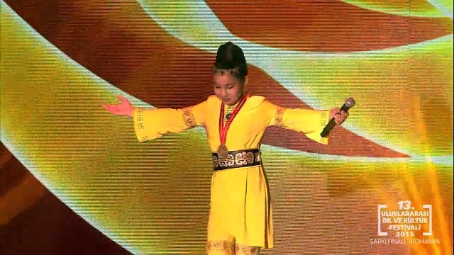 BİRİNCİ ŞARKI Bir teselli ver 13.Türkçe Olimpiyatı Şarkı finali 2015 Romanya