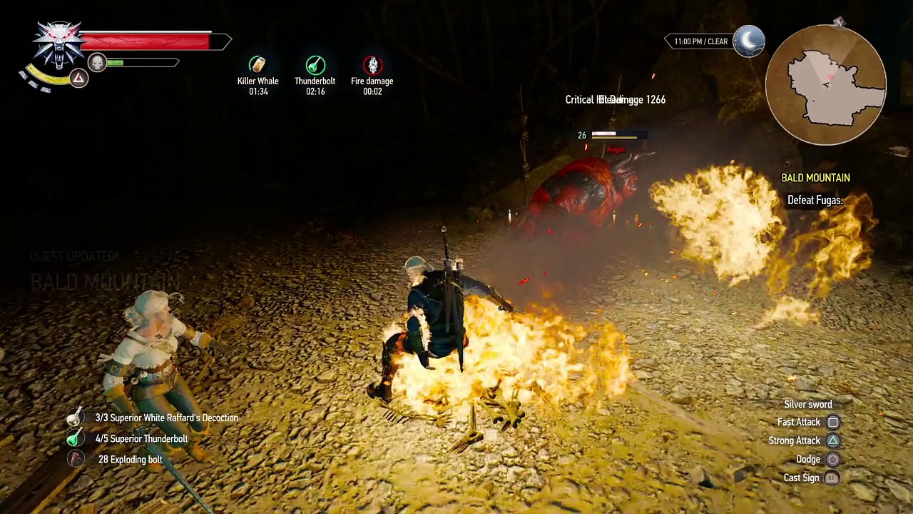 The Witcher 3 defeat Fugas
