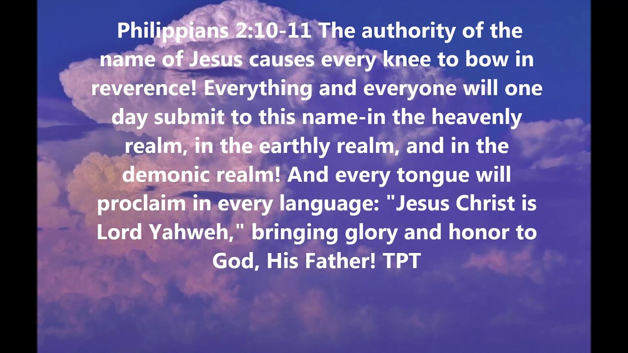 Everyone will bow in reverence to JESUS