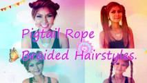 Pigtail Rope Braided Hairstyles. มัดผมสองข้างยังไงให้ดูแพง (Thai/ Eng)