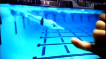 Michael Phelps qui nage le CRAWL NAGE LIBRE DOS PAPILLON  filmé en images rapides 1000 fps