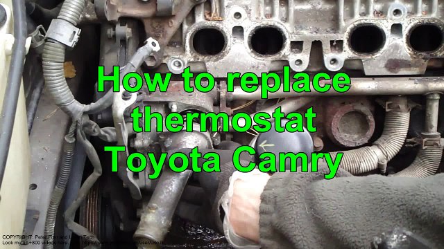 How to replace thermostat Toyota Camry. 2.2 liter engine. Years 1991 to 2002.