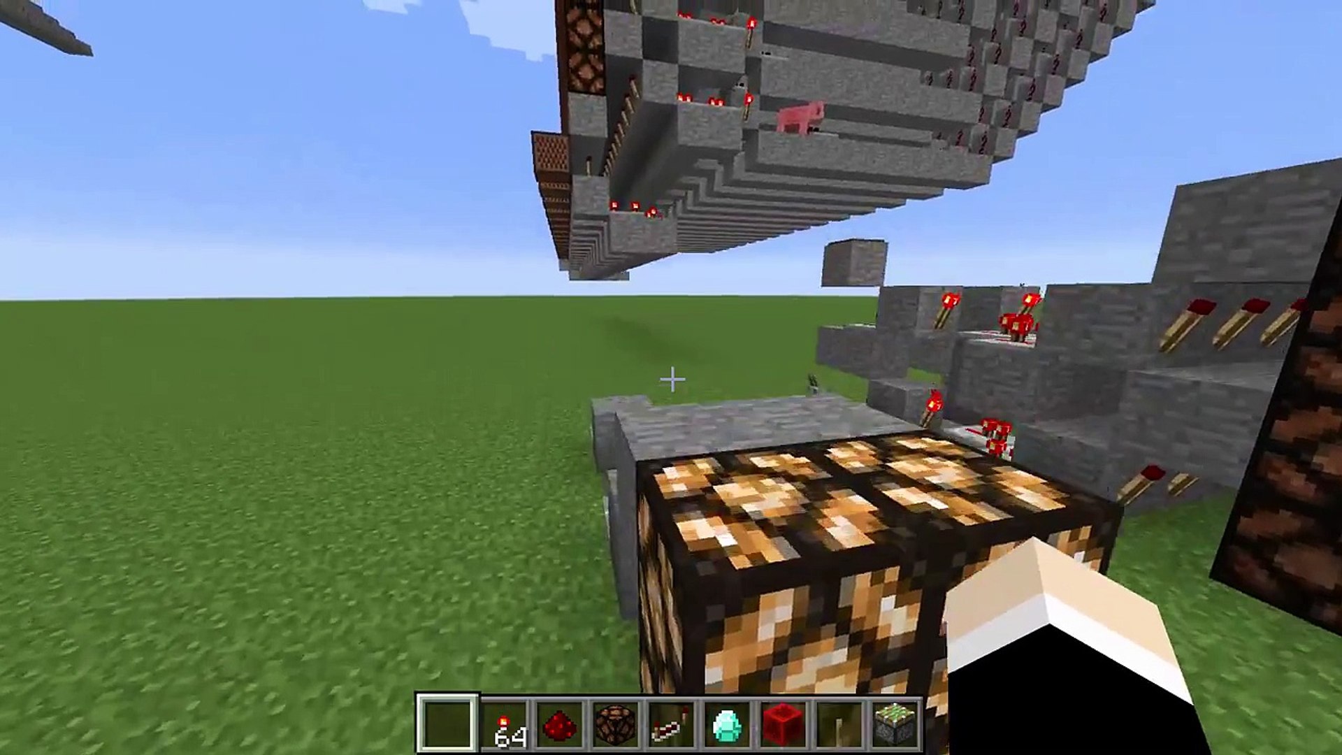 Minecraft Redstone Lamp Hd Display Tutorial 16x9 1080p Scaleable Control Every Pixel Ui Drawing Game Video Dailymotion