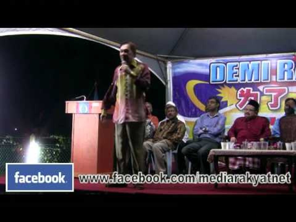 Anwar Ibrahim: Ceramah "Demi Rakyat" Alor Gajah 22/09/2011 (Part 3/4)