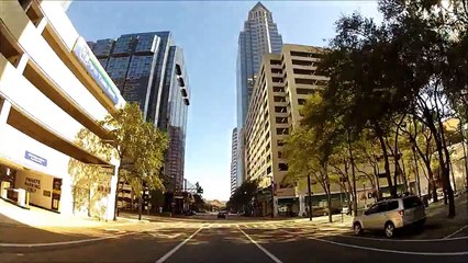 Driving Downtown Tampa Florida Hi-Speed Tour
