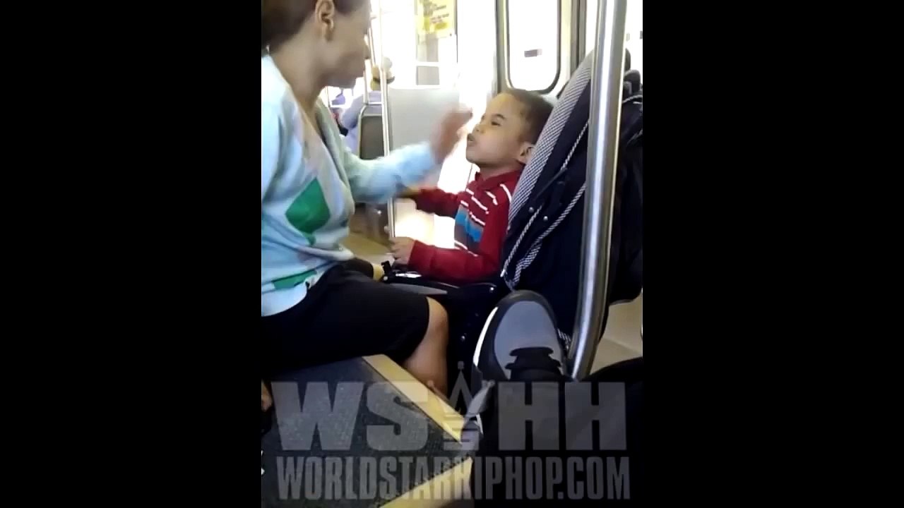 SICK Little Boy CURSES And BEATS His Mother On The Bus!!