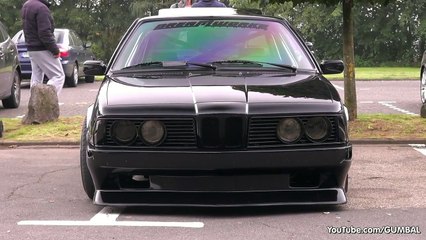 Modified BMW E24 635 CSI - Wheelspin exhaust sounds!