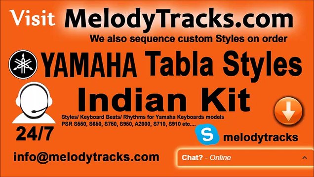 Mera dil bane tera - Yamaha Tabla Styles - Indian Kit - PSR S550, S650, S750, S950, A2000, S710, S910