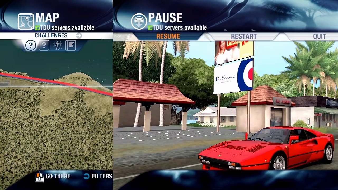 Test Drive Unlimited PC Vehicle Transport Locator in HD