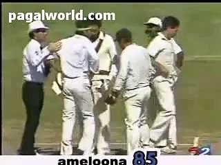 Cricket Fights Javed Miandad Power