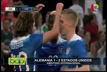 Estados Unidos superó al favorito Alemania en partido amistoso