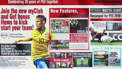 PES 2016 - Le Trailer Officiel est là - XONE, PS4, PC