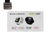 ANDROSET Universal Bluetooth Smartwatch for Android/IOS Touch Screen Smart Phone Mate - Bl Slide