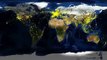 La carte mondiale des vols d'avions en 24h00 : incroyable
