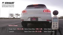Fi Exhaust Porsche Macan Turbo 3.6TT  Valvetronic Sound Acceleration db Test