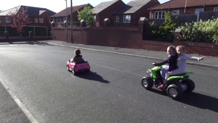 Father upgrades daughter's toy mini cooper to radio command it.. hilarious