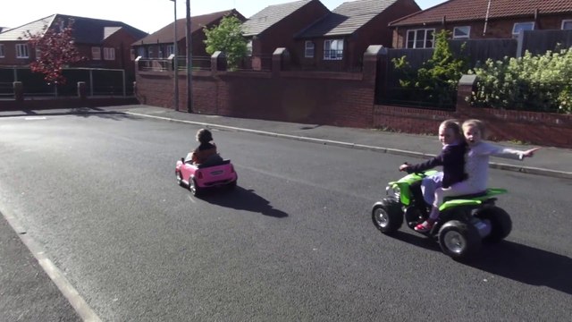 Father upgrades daughter's toy mini cooper to radio command it.. hilarious