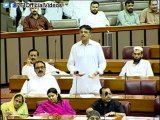 Asad Umar Taking Class Of Nawaz Sharif In Assembly For Adding 14 Crore For Personal Air Plane And 2 Crore For His Food