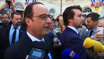 Hollande aux 24 heures du Mans : "Je suis président, je n'ai pas besoin d'être candidat"