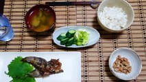 メヒカリの干物ごはん　ASMR Eating sounds.Simple Japanese