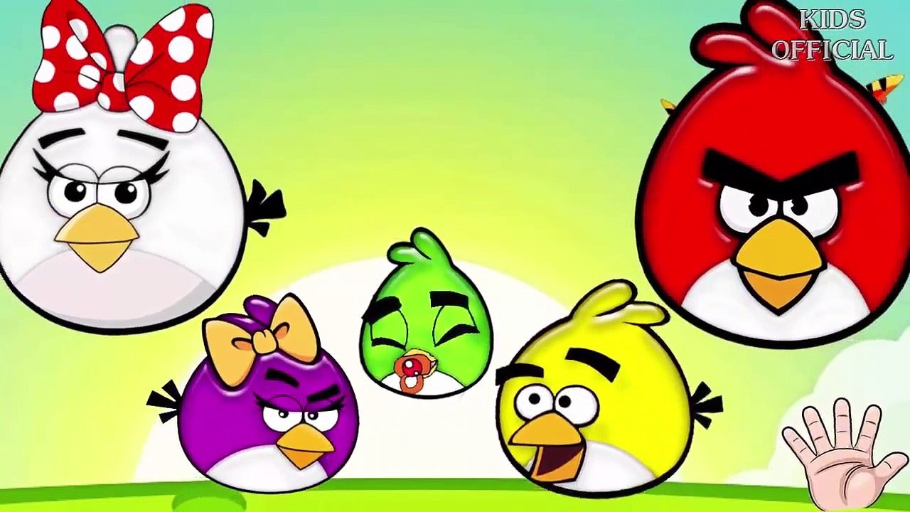 Finger Family Angry Birds Cartoon ¦ Nursery Rhymes for Children