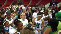 Notre Dame Women's Basketball - Maryland Post-Game Celebration