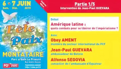PCF Oise-Fête de la Paix 2015-1/5-Débat « Amérique latine »
