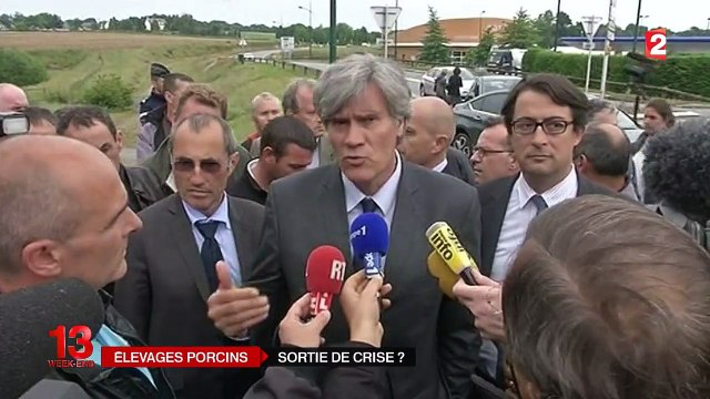 Filière porcine : Stéphane Le Foll répond à la colère des éleveurs