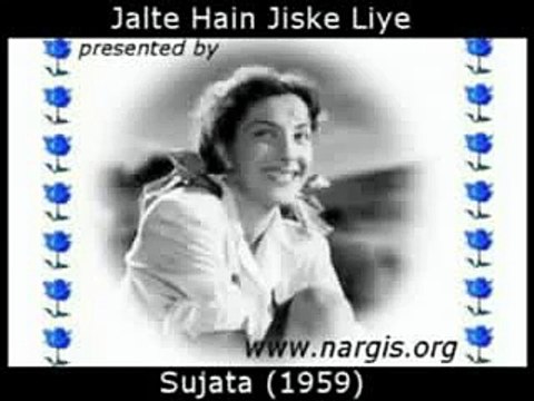 Jalte Hein Jiske Liye_Talat Mahmood in Sujata