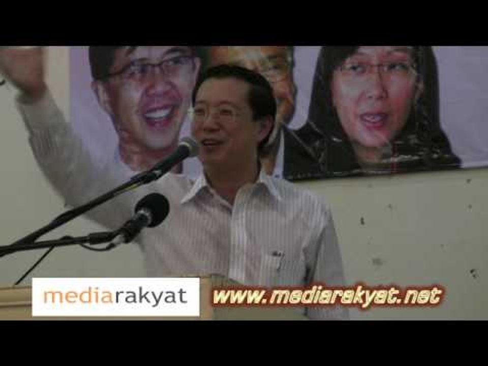 Hulu Selangor By-Election: Lim Guan Eng At Serendah (Part 2)