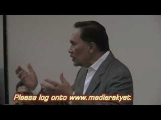 Anwar Ibrahim at University of Westminster: Q & A Session (Pt 4)