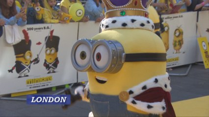 The Minions and Sandra Bullock Come Out In London