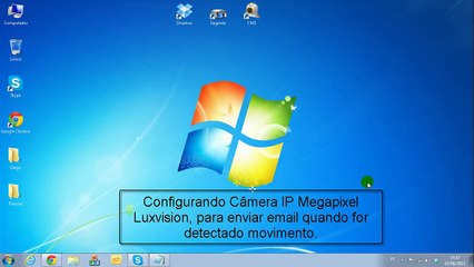 Configurando DVR Luxvision para enviar e-mail quando houver detecção de movimento