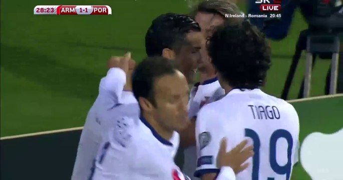 Cristiano Ronaldo Penalty Kick | Armenia 1-1 Portugal 13.06.2015 HD (Euro 2016 Qualifiers)