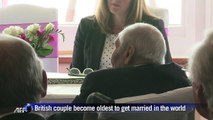 British couple become world's oldest newlyweds