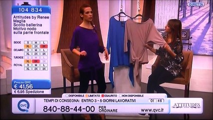 Eva Sansucci & modella - Qvc 22.1.2014