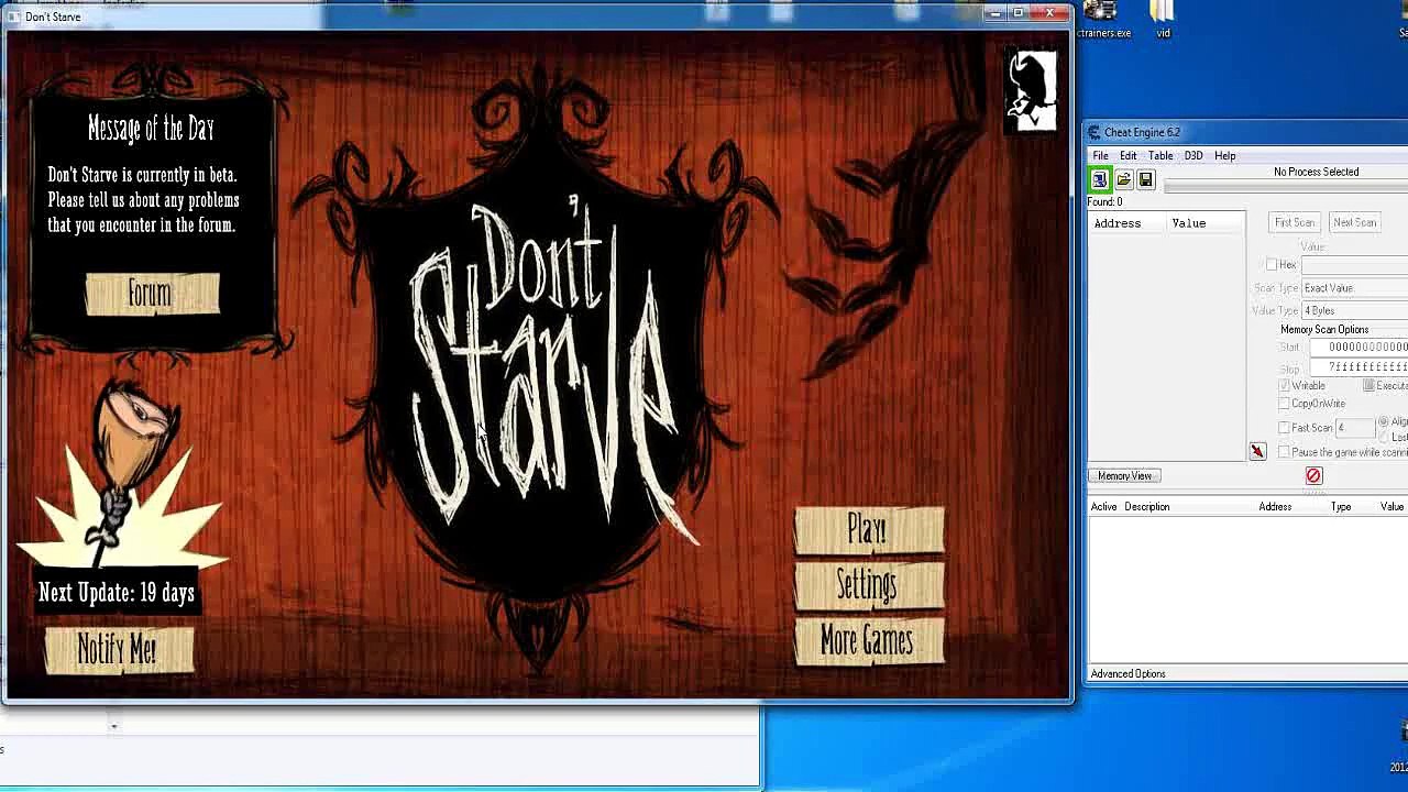 How to hack items in Dont Starve game with Cheat Engine 62