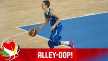 Alley-Oop! Allen Finds Handy - Latvia v Great Britain - EuroBasket Women 2015