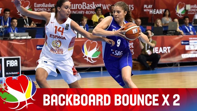 Top of the Backboard, Double Bounce... and In! - Spain v Slovakia - EuroBasket Women 2015