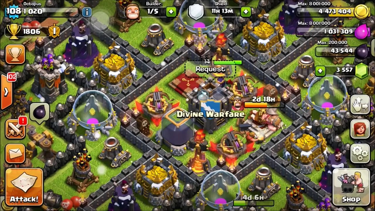 SUPER RARE CLASH OF CLANS 3 LEADERS GLITCH MUST SEE WEIRD