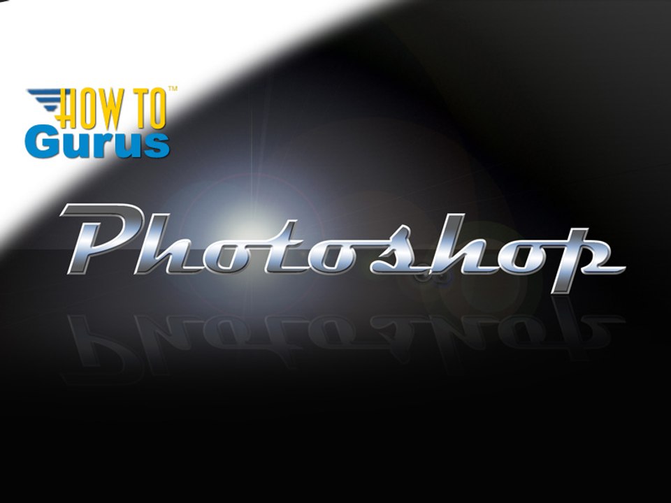 Photoshop Chrome Text Effect, how to make chrome style text with reflection, CS5 CS6 CC Tutorial