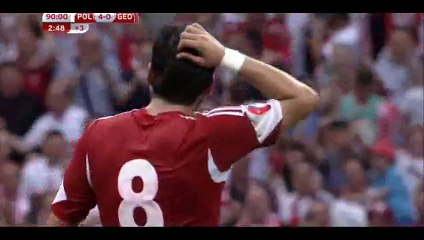 Goal Lewandowski - Poland 4-0 Georgia - 13-06-2015