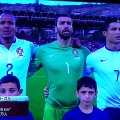 Cristiano Ronaldo reclamó a sus compañeros por cómo cantaban el himno (VIDEO)