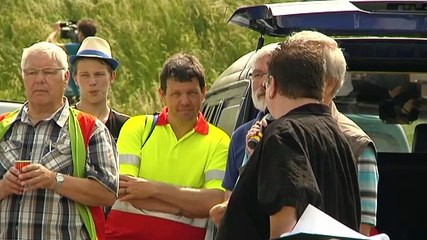 Actievoerders protesteren tegen gaswinning bij Blijham - RTV Noord