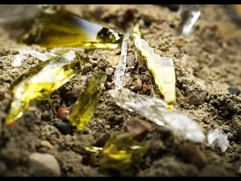 Nuevo tipo de concreto con vidrio molido y menos cemento