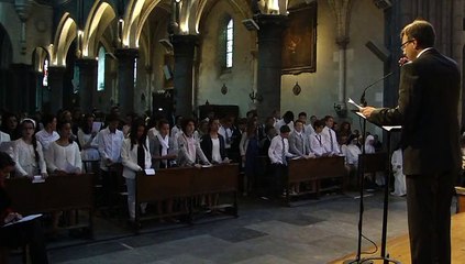 2015 Confirmation Enseignement Catholique chant des jeunes confirmés