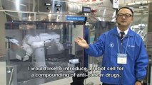 Motoman dual arm robot compounding anti cancer drugs